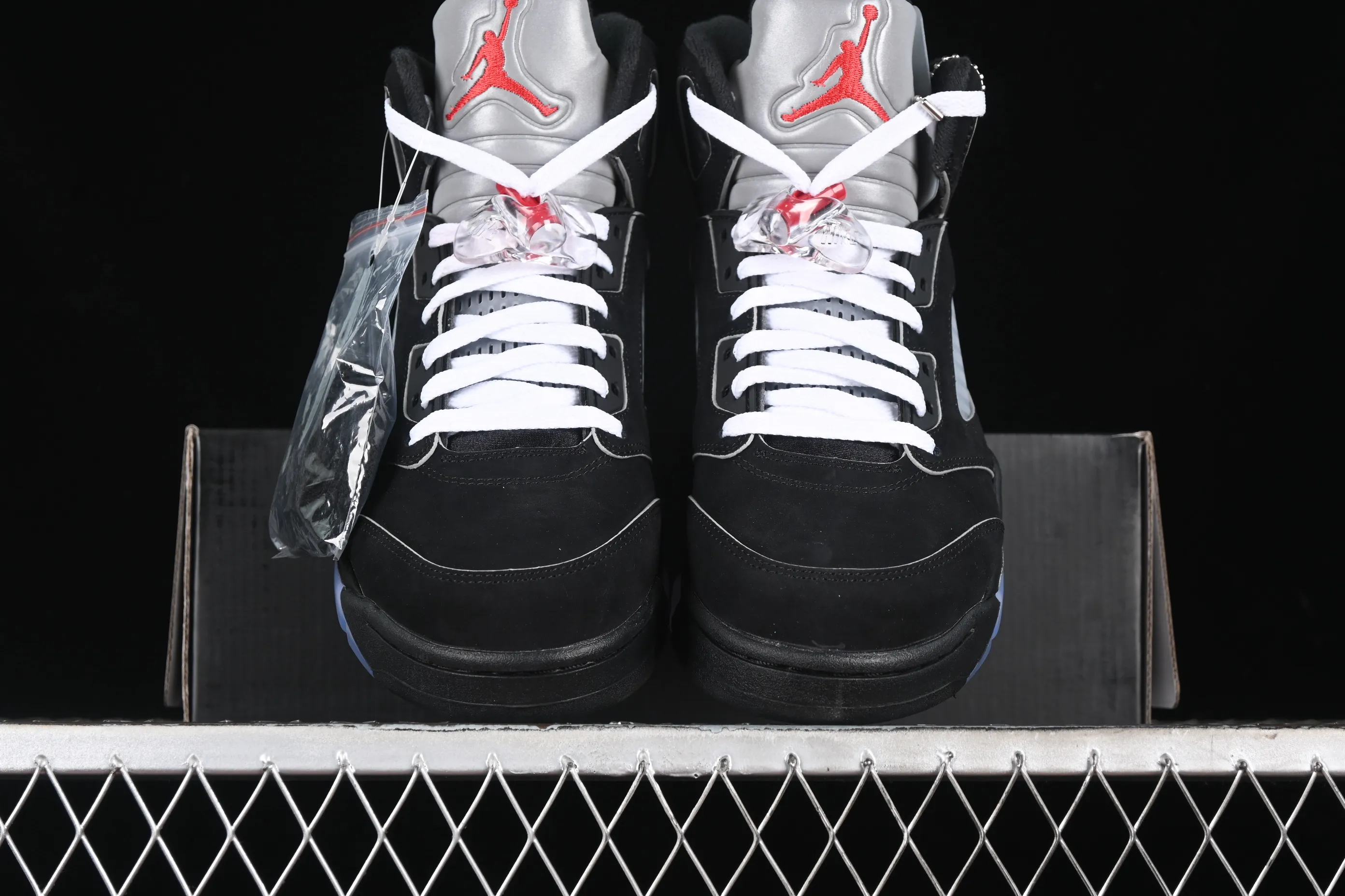 All categories Air Jordan Jordan series basketball shoes Air Jordan 5 Air Jordan 5 Black "Metallic Reimagined" AJ5 Joe 5 black silver HF3975-001